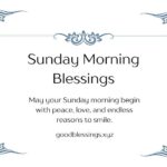 Sunday Morning Blessings